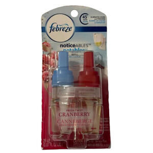 Febreze Limited Edition "Cranberry Tart" Plug In Scented Oil Refill, New